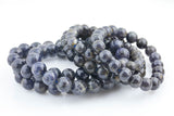 Natural Iolite 8mm Round Beads Blue Iolite 7mm 8mm Round Beads Polished Plain Round Iolite 9mm Round 11mm Round Beads 7.5 inch bracelets