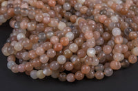 Natural Faceted Multicolored Rainbow Moonstone Beads. Full Strand, 6mm, 8mm, 10mm, or 12mm Beads. Gemstone Beads