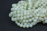 Natural 6mm/8mm/10mm- New JADE Round- Single or Bulk- 15.5" New Jade Smooth Gemstone Beads