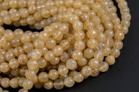 Champagne Quartz Beads Grade AAA Faceted Round. 4mm, 6mm, 8mm, 10mm, 12mm- Wholesale Bulk or Single Strand-Full Strand 15.5 inch Strand