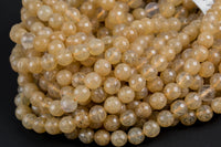 Champagne Quartz Beads Grade AAA Faceted Round. 4mm, 6mm, 8mm, 10mm, 12mm- Wholesale Bulk or Single Strand-Full Strand 15.5 inch Strand