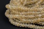 Natural Champagne Quartz, High Quality in Faceted Rondelle 4mm, 6mm, 8mm, 10mm, 12mm Gemstone Beads