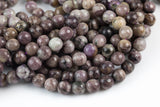 Natural Charorite, High Quality in Faceted Round- 6mm, 8mm, 10mm- Full 15.5 Inch Strand Gemstone Beads