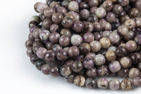 Natural Charorite, High Quality in Faceted Round- 6mm, 8mm, 10mm- Full 15.5 Inch Strand Gemstone Beads