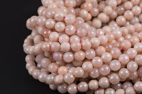 Natural MYSTIC Peach SILVERITE Faceted Round- Full Strand 15.5 inch Strand Gemstone Beads