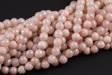 Natural MYSTIC Peach SILVERITE Faceted Round- Full Strand 15.5 inch Strand Gemstone Beads