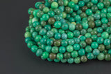 Australian Chrysoprase High Quality Faceted Round sizes 4mm, 6mm, 8mm, 10mm, 12mm, 14m, 16mm, 18mm, 20mm-15.5 Inch Strand- Gemstone Beads