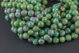 Natural Ruby Fuschite, High Quality in Faceted Round AAA Quality Gemstone Beads