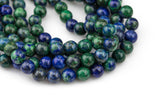 Chrysocolla , High Quality in Round- 6mm, 8mm, 10mm, 12mm, 14mm- Full 16 Inch strand AAA Quality Smooth Gemstone Beads