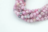 Rhodonite- JADE Matte Round- 6mm 8mm 10mm 12mm-Full Strand 15.5 inch Strand AAA Quality