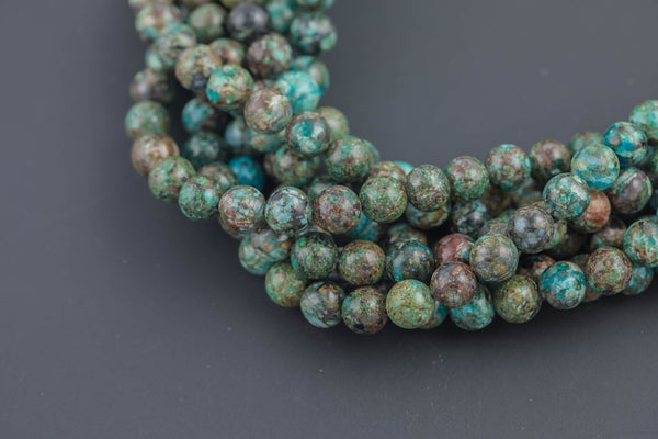 Turquoise JADE Smooth Round -Full Strand 15.5 inch Strand AAA Quality- 8MM