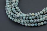 Pale Apatite Blue JADE Smooth Round- 8mm -Full Strand 15.5 inch Strand