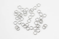 White Gold Silver Tone SUPER STRONG/ Regular Gauge Thickness Jump Rings 3mm 4mm 5mm. Carbon Steel - Extremely sturdy