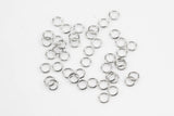 White Gold Silver Tone SUPER STRONG/ Regular Gauge Thickness Jump Rings 3mm 4mm 5mm. Carbon Steel - Extremely sturdy