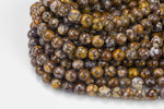 Natural Fire Laced Opal- High Quality in Faceted Round- 4mm, 6mm, 8mm, 10mm, 12mm-Full Strand 15.5 inch Strand Gemstone Beads