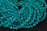 Natural Peruvian Amazonite Round sizes 8mm - In Full 15.5 Strand- High Quality AAA Quality Smooth Gemstone Beads