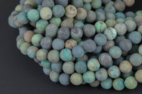 Natural Mongolian Jade 6mm 8mm 10mm 12mm Matte Round Beads High Polish Plain Real Genuine Jade Gemstone 15.5" Strand Smooth Gemstone Beads