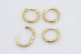 4 pcs 18kt Gold One Touch Lever Rounded Hoop earring making- 10mm Nickel free Lead Free for Earring Charm Making Findings