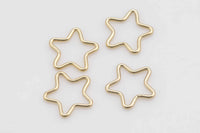 Gold Filled Star Ring- 1420 Gold Filled- Made in USA- 11mm- 2 pcs per order