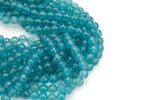 Blue- JADE Faceted Round -Full Strand 15.5 inch Strand, 4mm, 6mm, 8mm, 12mm, or 14mm Beads-Full Strand 15.5 inch Strand