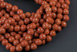 Natural Red Jasper, High Quality in Faceted Round, -Full Strand 15.5 inch Strand, 4mm, 6mm, 8mm, 12mm, or 14mm Beads Gemstone Beads