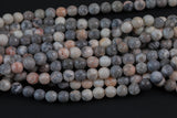 Natural Light Pink Zebra Jasper Beads Grade AAA Faceted Round- 4mm, 6mm, 8mm, 10mm,12mm, 15.5 inch strand Gemstone Beads