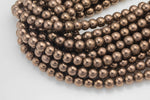 Rust Metallic HEMATITE Beads. Round Smooth. 2mm, 4mm, 6mm, 8mm, or 12mm. Full Strand 16". AAA Quality AAA Quality