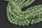 Natural Faceted Prehnite Beads Grade AAA Faceted Round, 8mm, 10mm- Full 15.5 Inch Strand Gemstone Beads