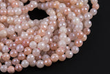 Natural MYSTIC PINK SILVERITE Faceted Round- Full Strand 15.5 inch Strand Gemstone Beads