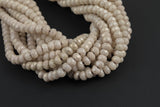 GORGEOUS MYSTIC Silverite JADE Tan Color High Quality in Faceted Rondelle- 6mm-Full Strand 15.5 inch Strand