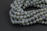 Natural Mystic Labradorite, High Quality in Faceted Round- 4mm, 6mm, 8mm, 10mm, 12mm, 14mm AAA Quality Gemstone Beads