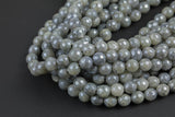 Natural Mystic Labradorite, High Quality in Faceted Round- 4mm, 6mm, 8mm, 10mm, 12mm, 14mm AAA Quality Gemstone Beads