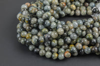 Natural Eagle Eye Beads - Round - Grade AAA - Size 6mm 8mm 10mm - Full Strand 15.5 inch Strand- Mixed Smooth Gemstone Beads