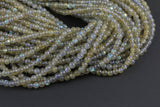 Natural Labradorite Round-Small Size- 4mm and 6mm Smooth Gemstone Beads