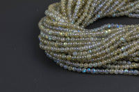 Natural Labradorite Round-Small Size- 4mm and 6mm Smooth Gemstone Beads