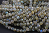 Natural Labradorite Round-Small Size- 4mm and 6mm Smooth Gemstone Beads