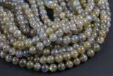 Natural Labradorite Round-Small Size- 7mm Smooth Gemstone Beads