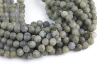 Natural Labradorite Beads Matte Round 6mm 8mm 10mm 12mm Gemstone Beads