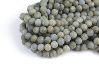 Natural Labradorite Beads Matte Round 6mm 8mm 10mm 12mm Gemstone Beads