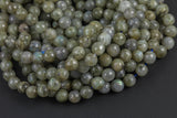 Natural Labradorite Beads Faceted Round 6mm 8mm 10mm 12mm Gemstone Beads