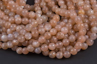 Dark Pink Sunstone Moonstone Beads faceted round - A Quality - 4mm, 8mm, 10mm, 12mm - Full 15.5 Inch Strand Gemstone Beads