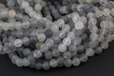 Natural Matte Cloudy Quartz Beads High Quality in Matte Round, 6mm, 8mm, 10mm, 12mm -Full Strand 15.5 inch Strand- Gemstone Beads