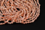 Natural Pink Moonstone Nuggets Beads - Around 5x8mm in dimensions -16 Inch strand - Wholesale pricing Gemstone Beads