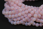 Natural Pink Opalite Quartz, High Quality in Faceted Round- 4mm, 6mm, 8mm, 10mm, 12mm, 14mm- Full Strand Gemstone Beads