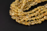 Natural Rutilated Quartz Nuggets Beads -16 Inch strand - Wholesale pricing AAA Quality- Full 16 inch strand Gemstone Beads