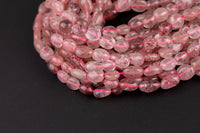 Natural Strawberry Quartz Nuggets Beads -16 Inch strand - Wholesale pricing AAA Quality- Full 16 inch strand Gemstone Beads