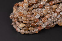 Natural Rutilated Quartz Nuggets Beads -16 Inch strand - Wholesale pricing AAA Quality- Full 16 inch strand Gemstone Beads