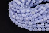 Natural Blue Laced Agate Nugget Beads - Around 5x8mm in dimensions -16 Inch strand - Wholesale pricing Gemstone Beads