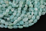 Natural Amazonite Nuggets Beads - Around 5x8mm in dimensions -16 Inch strand - Wholesale pricing Gemstone Beads