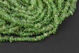 Natural Peridot Beads Substantial sized nuggets 6-8mm - VERY RARE - Full Strands- Chips- 2 Sizes- High Quality- Full 16 inch strand